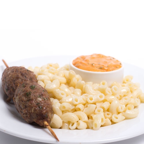 Люля кебаб из мяса с гарниром на выбор