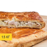 Слоеный пирог с курицей и картофелем 1.5кг Слоеный пирог с курицей и картофелем 1.5кг