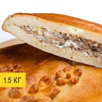 Сдобный пирог с капустой и яйцом 1.5кг Сдобный пирог с капустой и яйцом 1.5кг