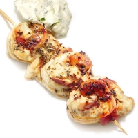 Куриный шашлычок с беконом Куриный шашлычок с беконом