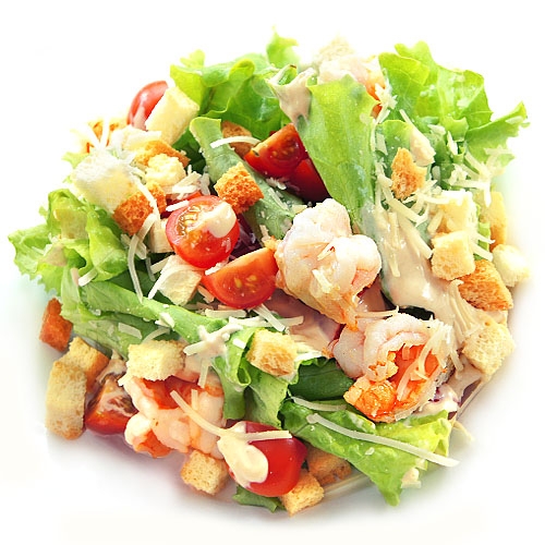 Сaлат Цезaрь с креветками
