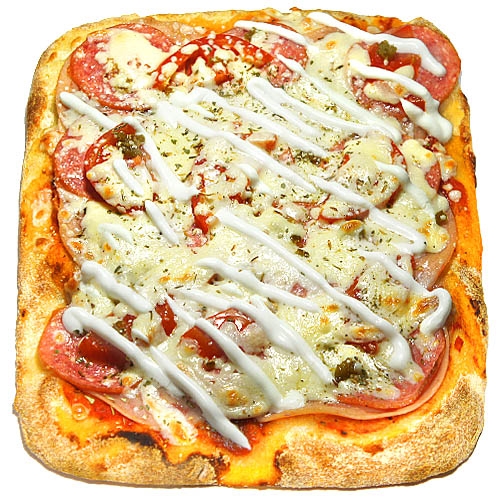 Панинни с ветчиной и салями