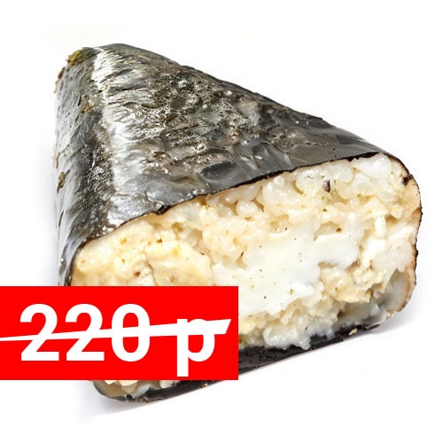 Онигири с запеченной курицей чили