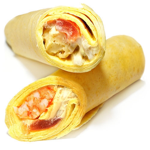 Врап с креветками