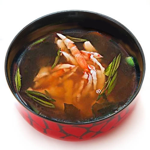 Мисо суп с креветками