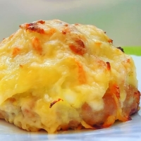 Ватрушка мясная с грибами. (замороженная)