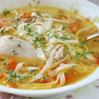 Суп. Лапша домашняя куриная. (замороженный)