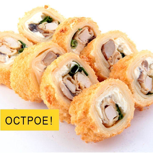 Блинный ролл c курицей в кляре
