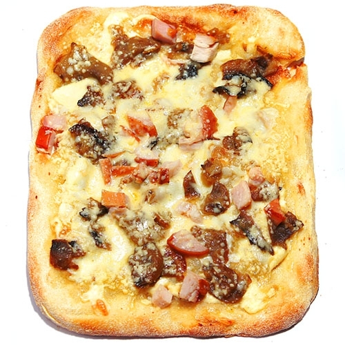 Панини с грибами и копченой курицей