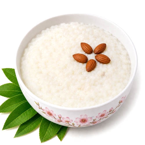 Каша рисовая на миндальном молоке