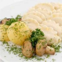 Вареники с картошкой и грибами Вареники с картошкой и грибами